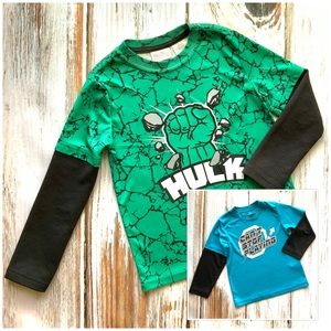 Hulk long sleeve shirt bundle 3T 4T
